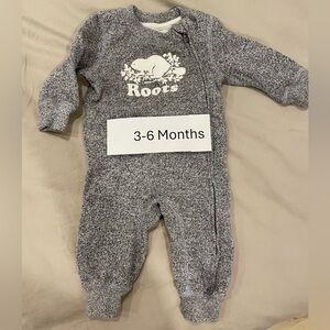 Roots Baby Charcoal Kids Onsie Sleeper Outfit